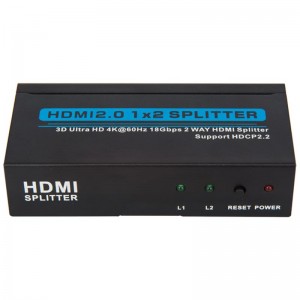 Obsługa rozdzielacza HDMI 2.0 1x2 V2.0 3D Ultra HD 4Kx2K @ 60Hz HDCP2.2