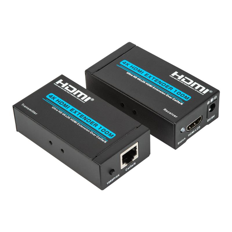 V1.4 4K HDMI Extender 100m nad pojedynczym cat5e/6 kablowym wsparciem Ultra HD 4Kx2K/30Hz