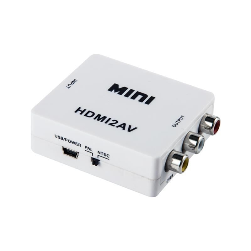 Miniaturowy konwerter HDMI na AV \/ RCA 1080P