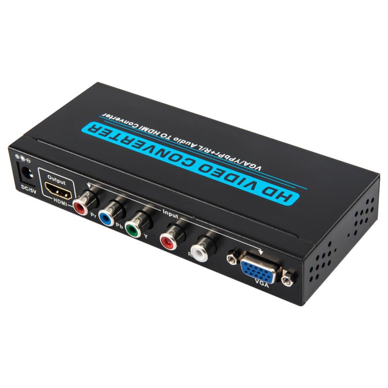 Konwerter audio VGA \/ YPbPr + R \/ L na HDMI 1080P