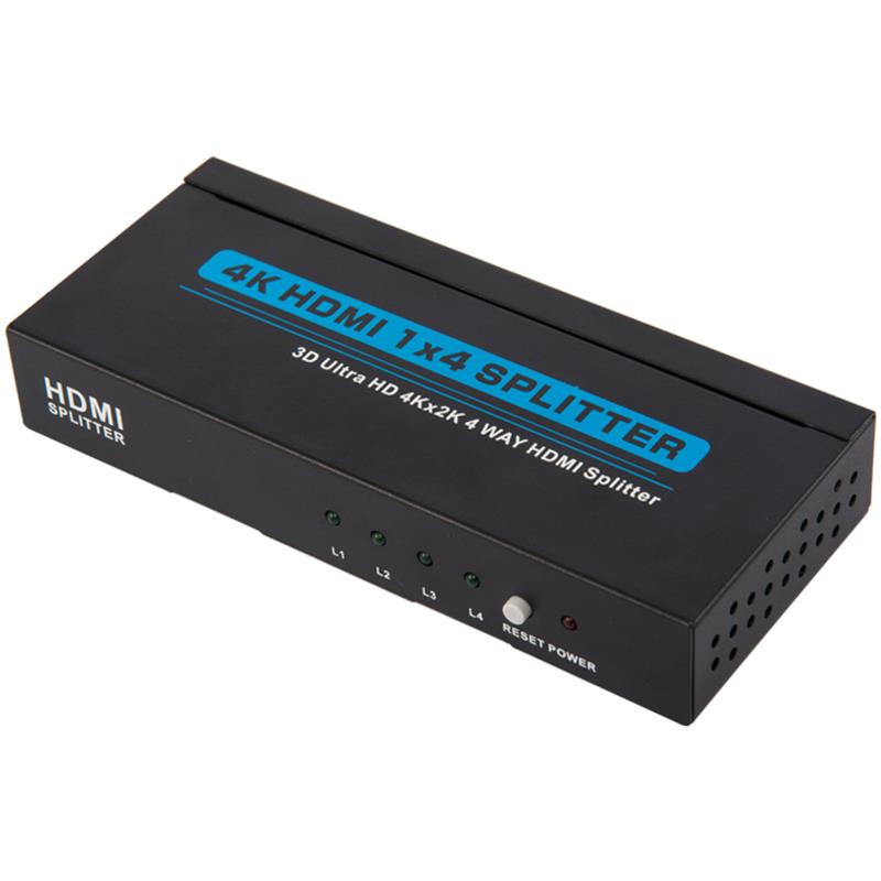 4K 4 porty HDMI Splitter 1x4 Obsługa 3D Ultra HD 4Kx2K \/ 30Hz