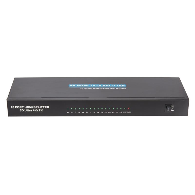 4K 16 portów HDMI Splitter 1x16 Obsługa 3D Ultra HD 4Kx2K \/ 30Hz