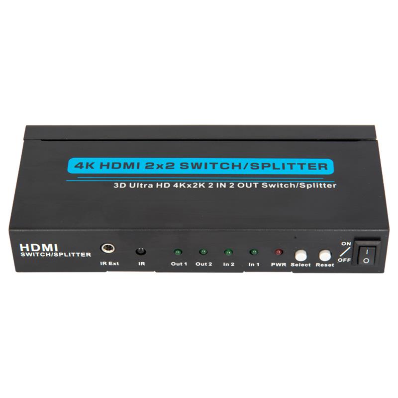 Obsługa przełączników \/ rozgałęźników 4K \/ 30Hz HDMI 2x2 3D Ultra HD 4Kx2K \/ 30Hz