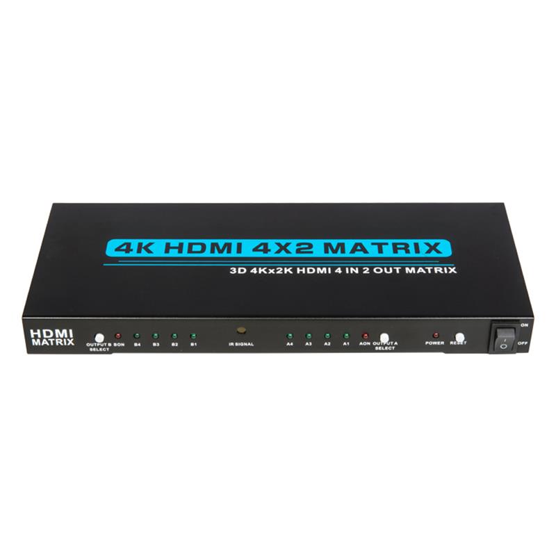 V1.4 4K \/ 30Hz HDMI 4x2 Matrix z obsługą EDID 3D Ultra HD 4Kx2K