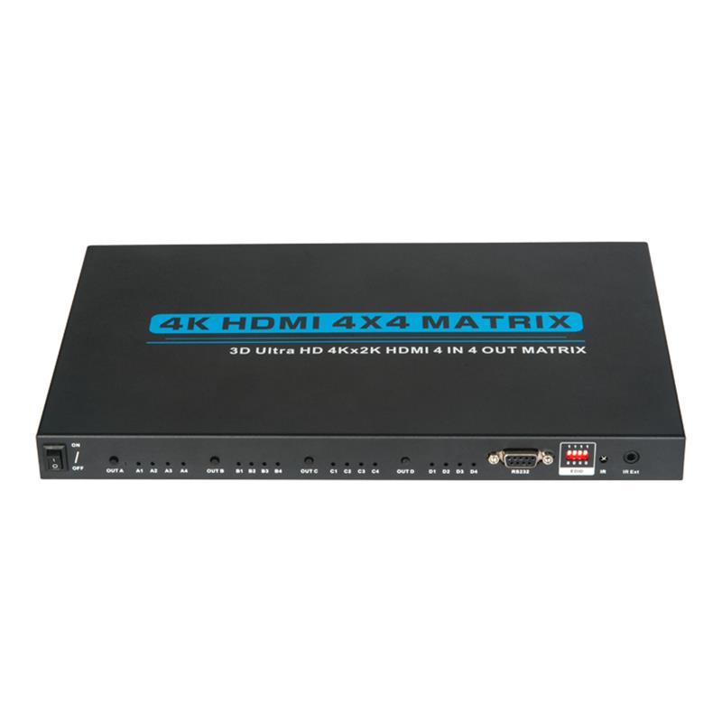 V1.4 4K \/ 30Hz HDMI 4x4 Matrix z obsługą EDID 3D Ultra HD 4Kx2K