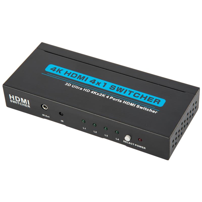 V1.4 4K \/ 30Hz HDMI 4x1 Switcher Obsługa 3D Ultra HD 4K * 2K \/ 30Hz