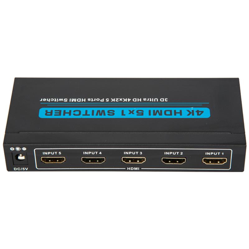 V1.4 4K \/ 30Hz HDMI 5x1 Switcher Obsługa 3D Ultra HD 4K * 2K \/ 30Hz